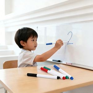 Marcadores de Pizarra Blanca con Tinta Roja/Negra Promocionales al por Mayor con Logotipo Personalizado, Rotuladores Recargables para Escuelas y Niños - Product Image 3