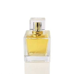 Botella de Perfume Cuadrada de Vidrio Transparente de 30ml 50ml 100ml, Diseño de Lujo, con Pulverizador, Serigrafía y Logotipo Personalizado - Product Image 1