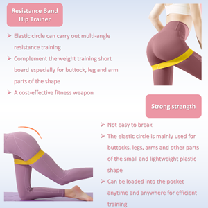 Macaron đàn hồi vòng tròn <span class=keywords><strong>Yoga</strong></span> tập thể dục kháng ban nhạc tập thể dục tập thể dục căng thẳng ban nhạc đa màu dày kháng ban nhạc Bộ - Product Image 5