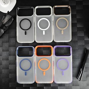 Tùy chỉnh bán buôn da-cảm giác từ trường hợp điện thoại di động cho <span class=keywords><strong>Iphone</strong></span> 17 không khí 16 Pro Max khung kim loại chống thả <span class=keywords><strong>TPU</strong></span> <span class=keywords><strong>PC</strong></span> điện thoại bao gồm - Product Image 2