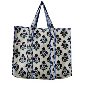 Bolso Tote de Algodón Bordado Estilo Bohemio con Paneles y Cierre de Cremallera para Uso Diario Barmer Craft House - Product Image 1