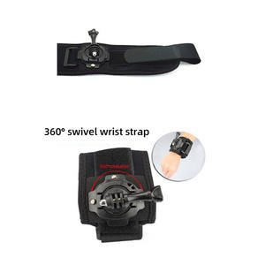 KAMPHO Bracelet rotatif à 360 degrés pour <span class=keywords><strong>Gopro</strong></span> <span class=keywords><strong>Hero</strong></span> 12 11 10 9 8 7 6 5 <span class=keywords><strong>4</strong></span> 3 2 Argent Blanc Max Session AKASO EKEN DJI Yi Apeman - Product Image 2