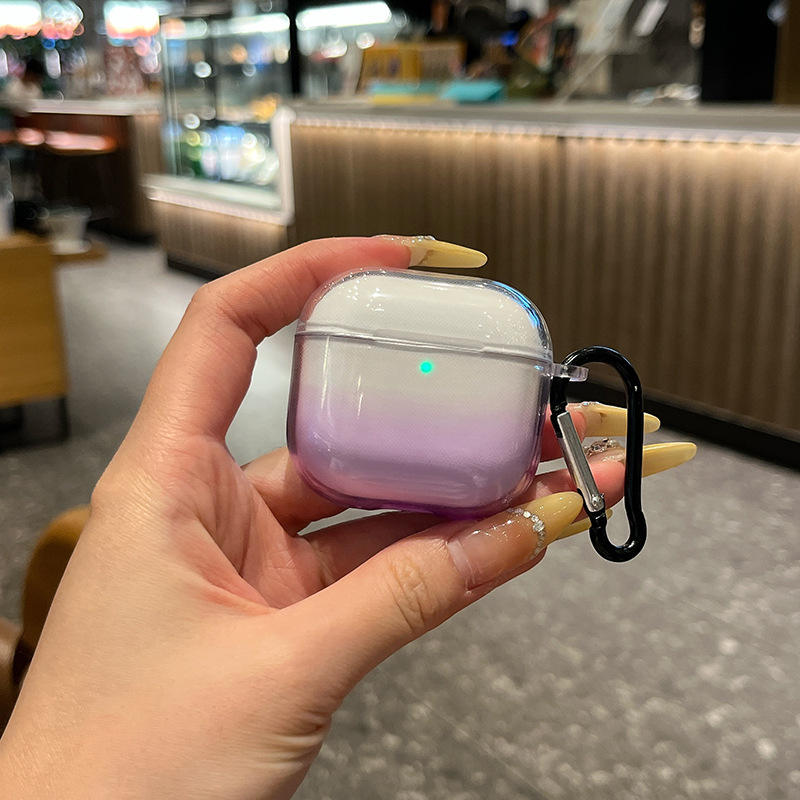 Gradiente de concha transparente púrpura [con gancho]