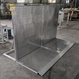 Barriera di Sicurezza in Alluminio Argento per Eventi, Concerti, Controllo della Folla, Isolamento, Recinzione per <span class=keywords><strong>Palco</strong></span>, Marca GF - Product Image 1