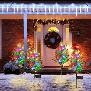 Luces Solares para Árbol de Navidad, Decoración de Jardín, Lámpara de Paisaje con Forma de Pino para Patio, Césped y Jardín - Product Image 3