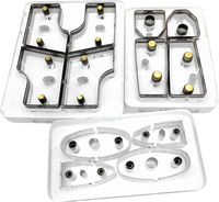 Conception personnalisée acrylique matrices de découpe en bois pour cuir moule lame silicone éponge tampon papier Art carte fabrication tissu portefeuille ceinture