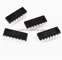 74LS08 Onduleur de déclenchement Schmitt à six voies Convertisseur de puce IC en ligne DIP-14 IC de gestion de l'alimentation IC de contrôle PWN