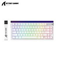 Clavier mécanique filaire Attack Shark R85 HE pour jeux, interrupteurs magnétiques, 0.005RT, taux de polling 8K, clavier RGB
