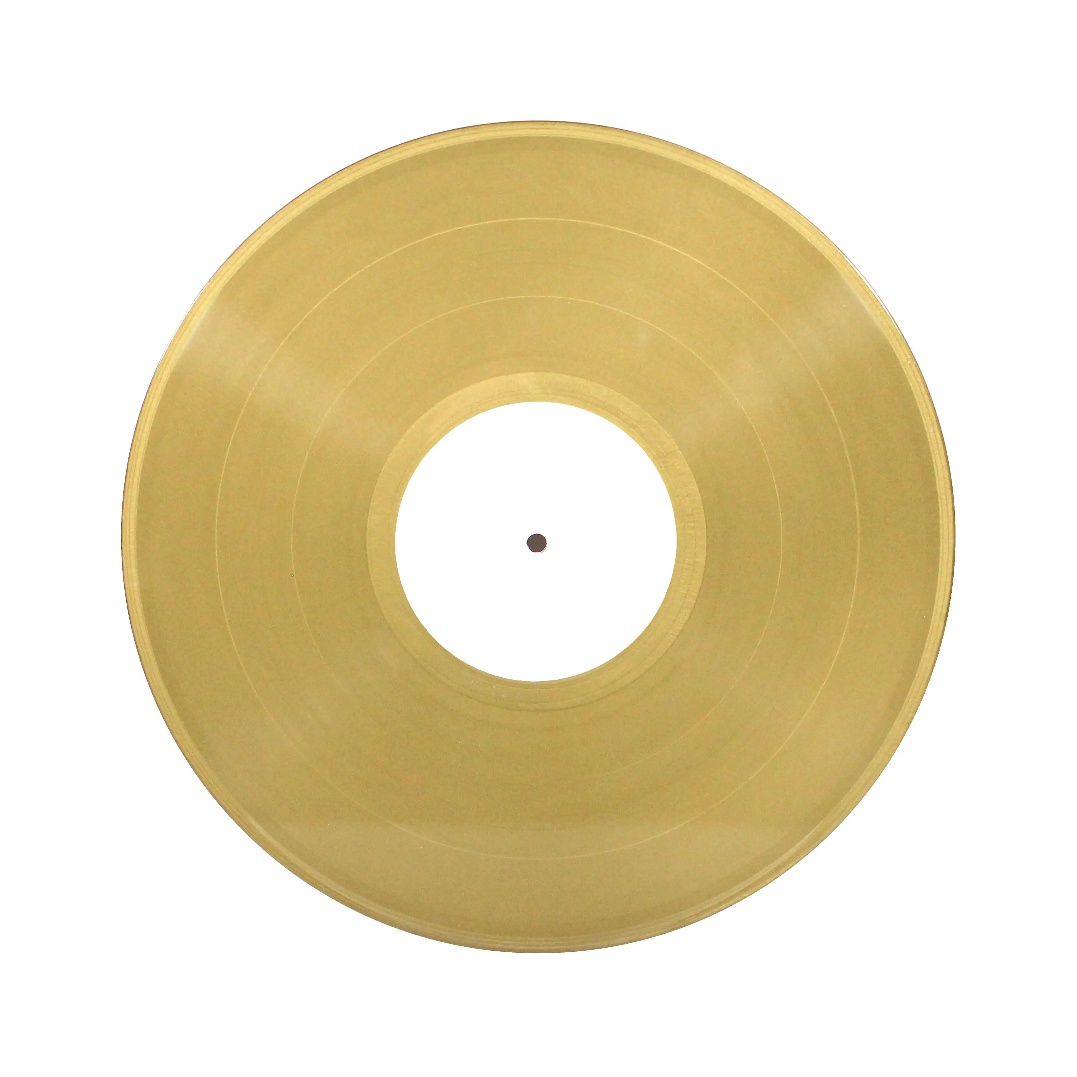 Blank Gold Vinyl Record Gold Records Pressing Vinyl Disk Pressing with White Sleeve