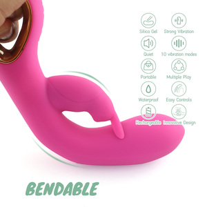 Aiersha beheiztes Kaninchen Doppelkopf Vibrator Frauen Masturbation Sexspielzeug für Erwachsene - Product Image 5