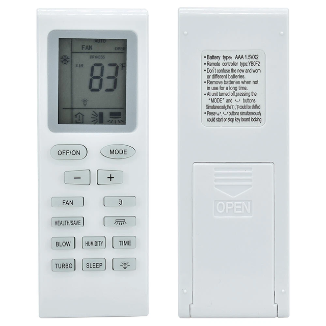 New YBOF2 Replace Remote Control for GREE AC Air Conditioner YB1FB YBOF YBOFB YB1F2 YB1FA