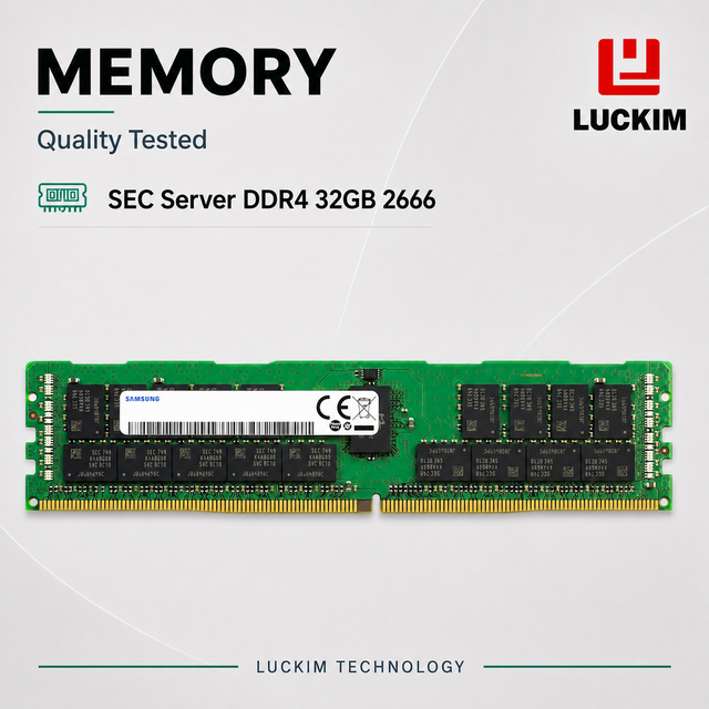 DDR4 32GB 2666MHz PC4-21300 ECC Registered Server Memory 288-Pin 1.2V RAM Module