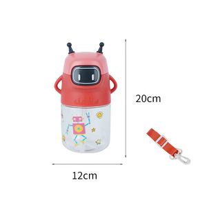 Botella de Agua Seliya de Bambú con Correa Manual, 600 ml, de Alta Calidad, para Niños de Jardín de Infancia, Portátil, de Grado Alimenticio, para Estudiantes - Product Image 6