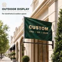 Drapeaux personnalisés en gros 3x5 pieds, bannières publicitaires double face en polyester recyclé, fabricant, impression numérique, drapeaux avec logo personnalisé