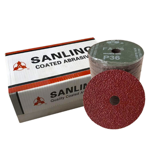 Hochwertige 125mm 24 #-120 # Polieren Aluminiumoxid-Faser scheibe Anpassbare OEM-Schleif scheibe