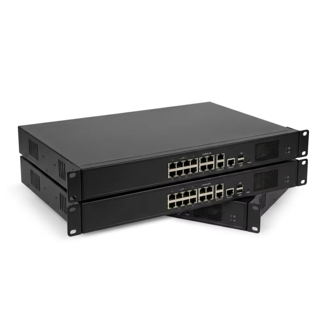 1U/2U Flexible Rack Mount Model 8 Firewall, Compact Industrial Metal Chassis Network Security Firewall for Server Room