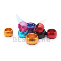 GSF-ABR-R 1212 anneaux de pigeon en aluminium taille 2 à 16mm anneau personnalisé rond en aluminium multi-taille Finch canari