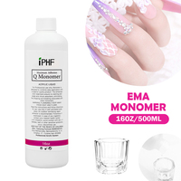 Vente en gros de monomère liquide pour ongles en acrylique sans MMA, en bouteille de 120 ml/500 ml/1000 ml, liquide pour trempage des ongles