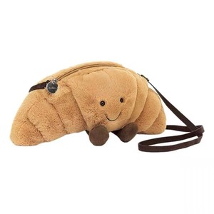 Bolsa de Lápices de Felpa con Diseño de Gato, con las Tres Etiquetas, Estilo West Highland White Terrier, Bolsa Cruzada en Forma de Croissant, de Poliéster, Moderna - Product Image 4