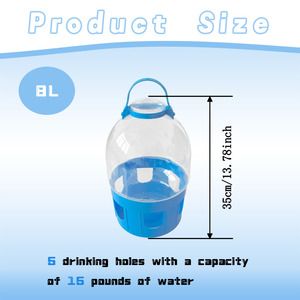Automatico durevole in plastica per uccelli acqua 2L-10L piccione per colomba bevitore forniture per l'alimentazione degli uccelli da compagnia - Product Image 5