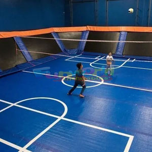 อุปกรณ์กีฬากลางแจ้งในร่ม รางลมในร่ม แผ่นปูพื้น สนามบาสเก็ตบอลเป่าลม - Product Image 2