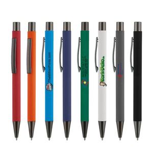 Business Metal Neutral Carbon Aluminum Rod Ballpoint <b>Pen</b> 1.0mm Writing Width Black Ink Custom Logo Custom Brand Promotional - Product Image 3