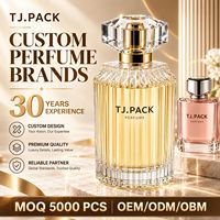 Flacon de parfum en verre côtelé cristallin 30 ml 50 ml 100 ml avec bouchon doré, flacon de parfum de luxe pour emballage personnalisé avec logo de marque