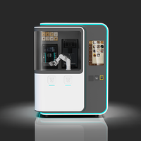 Distributeur automatique de café et de thé, kiosque robotisé pour centre commercial, capacité de 150 à 200 pièces, système de refroidissement thermoélectrique