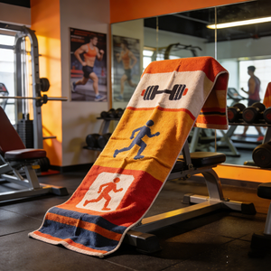 Toalla de Gimnasio de Microfibra Reutilizable, Ecológica, de Secado Rápido, con Impresión Personalizada y Logotipo, Muestra Gratis Disponible - Product Image 2
