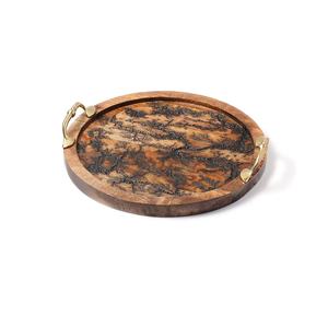 Plateau de service en bois de manguier naturel très demandé avec gravure personnalisée pour le petit-déjeuner, le déjeuner et le dîner à un prix compétitif - Product Image 2