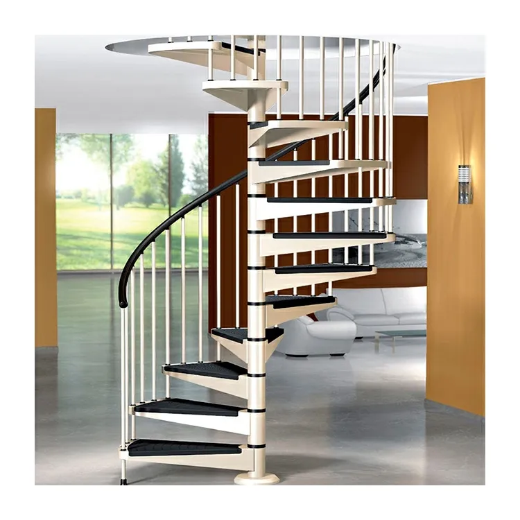 Escalier en bois moderne, vente directe d'usine, escalier en spirale usagé et personnalisé
