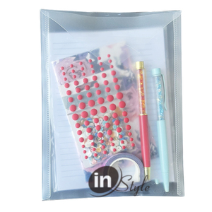 Tùy chỉnh in PVC văn phòng thư mục tập tin túi lưới với nhiều màu sắc A4/ A5 nhựa PP tập tin POCKET cho các trường học sử dụng tài liệu - Product Image 1