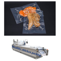 Machine d'emballage sous vide de filet de poitrine de poulet frais garanti, emballage précuit, volaille de poulet frais congelé