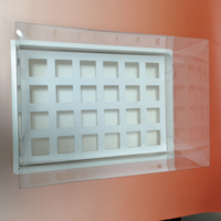 XJH vente en gros tasse cadeau de boîte à gâteau blanche, emballage de boîte à cupcake blanche, boîtes à dessert à couverture transparente avec couvercle transparent