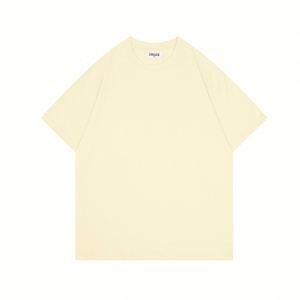Design Custom Logo Pure Cotton T-shirt High Quality Solid Color Big O Collar Casual Style Custom Design for Promotional Use - Product Image 5