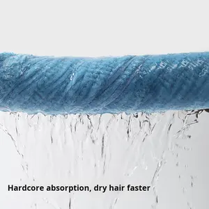 Toalla <span class=keywords><strong>de</strong></span> <span class=keywords><strong>Pelo</strong></span> Absorbente <span class=keywords><strong>de</strong></span> Secado Rápido <span class=keywords><strong>de</strong></span> Doble Capa con Rejilla <span class=keywords><strong>de</strong></span> la Suerte OEM, Gorro <span class=keywords><strong>de</strong></span> Ducha para <span class=keywords><strong>Mujer</strong></span>, Terciopelo <span class=keywords><strong>de</strong></span> Coral <span class=keywords><strong>de</strong></span> Alta Calidad, Grueso, para Adultos - Product Image 4