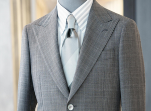 Blazer gris <span class=keywords><strong>sur</strong></span> <span class=keywords><strong>mesure</strong></span> pour homme, coupe slim, avec demi-doublure et motif écossais, pour costumes d'été - Product Image 3
