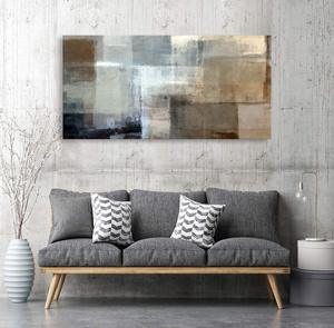 Impresiones en lienzo abstracto para pared, pinturas impresas en gris y marrón, lienzo estirado con marco <span class=keywords><strong>de</strong></span> <span class=keywords><strong>madera</strong></span> para sala <span class=keywords><strong>de</strong></span> estar y dormitorio - Product Image 2