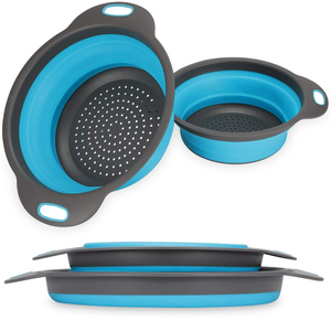 ชุดกระชอนพับได้ประหยัดพื้นที่ในครัว วัสดุเกรดอาหาร สำหรับกรองเส้นพาสต้า ผัก และผลไม้ - Product Image 2