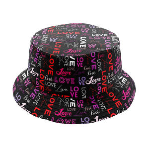 Saint Valentin Coeurs Forme Seau Chapeau pour Femmes Hommes Costume Accessoire Romantique Couple En Plein Air Voyage Pêcheur Cap Soleil Chapeau - Product Image 6