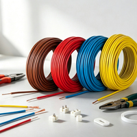 Câble en cuivre pur isolé PVC BVR 1,5/2,5/4/6/10/16 mm, IP65, pour travaux d'ingénierie et usage domestique