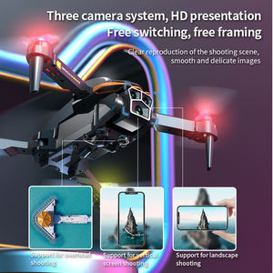 โดรน AE4โปรพับได้พร้อมกล้อง4K โหมดไร้หัวแบบออปติคอล360 ° โดรนผาดโผนพับได้สำหรับผู้เริ่มต้นเครื่องบินเซลฟี่ทางอากาศ150ม. - Product Image 5