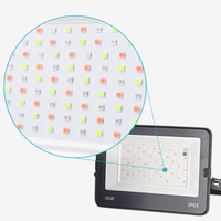 Reflector LED RGB RGBCW para Jardín y Paisajismo, IP65 Impermeable, CCT Regulable, 30W 50W, Control Remoto Inteligente DMX