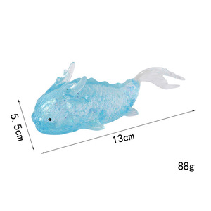 Juguete Sensorial Antiestrés de Pez Koi con Purpurina, TPR Elástico para Apretar, Regalo para Niños - Product Image 5