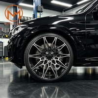 Jantes en alliage Maxtera forgées sur mesure, style 826M, couleur fumée noire, pour voitures particulières BMW M2 M3 M4 M340i M440i Série 3 4 5 X3M X4M