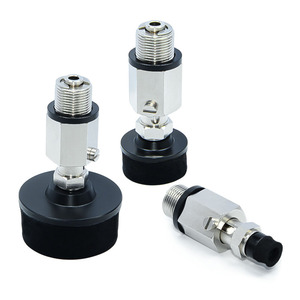 Ventouse à vide avec anneau central en maille à coussinet souple, levier de traction, installation facile, bride standard, 1 coussinet, consommation d'air 8 l/min - Product Image 2