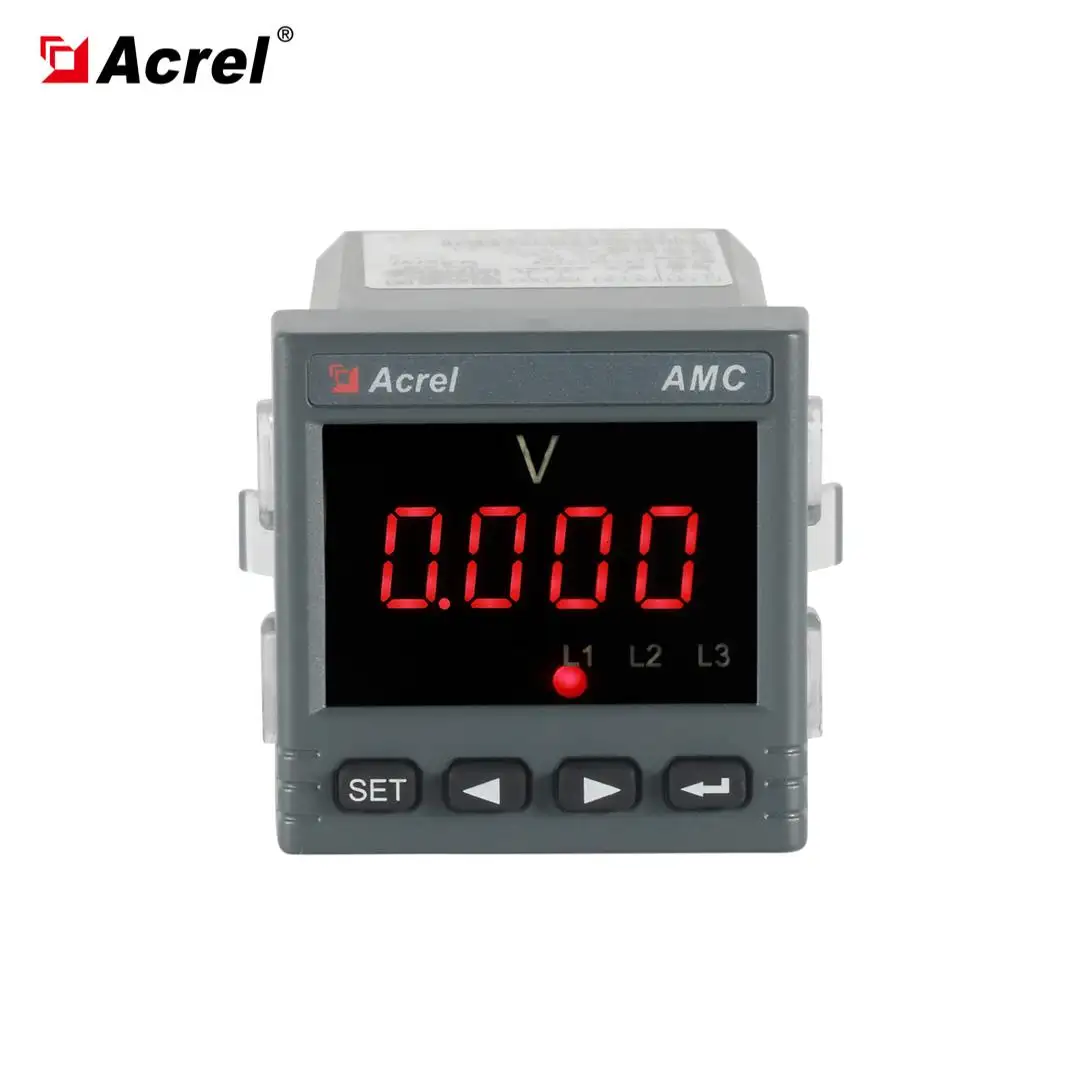 Voltímetros ac do painel do visor led digital do acrel amc48 com certificação ce