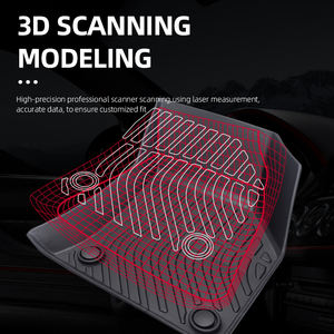 Tapis de voiture pour Audi A3 <span class=keywords><strong>Sedan</strong></span> 2022-vente en gros, accessoires d'intérieur de voiture 3D TPE, tapis de sol de voiture, tapis de coffre, doublure de cargaison - Product Image 3