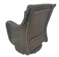 Chaise berçante de jardin en rotin pour extérieur Meubles de jardin luxueux Patio empilable Rocker