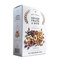 Boîte cadeau de luxe recyclable avec revêtement UV pour noix de noisette, noix de Grenoble, noix de cajou, fruits secs, noix, sushi